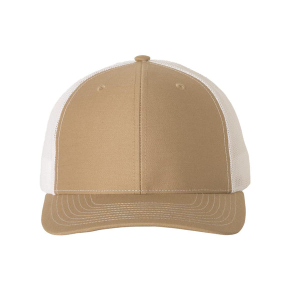 Richardson - Snapback Trucker Cap - 112 - Khaki/ White