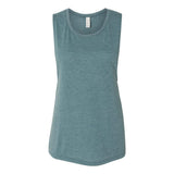 BELLA + CANVAS - Women's Flowy Scoop Muscle Tank - 8803 - Heather Deep Teal
