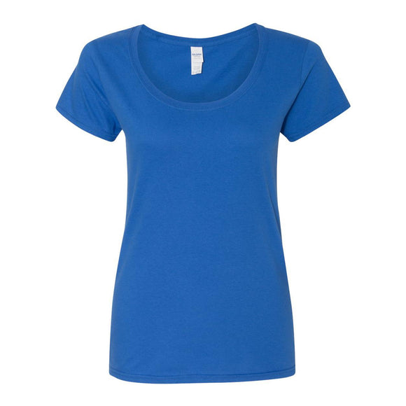 Gildan - Softstyle® Women’s Deep Scoop Neck T-Shirt - 64550L - Royal