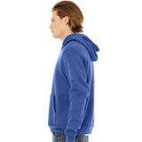 BELLA + CANVAS - Unisex Sponge Fleece Hoodie Sweatshirt - 3719 - Heather True Royal