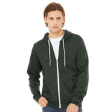 BELLA + CANVAS - Unisex Sponge Fleece Full-Zip Hoodie Sweatshirt - 3739 - Heather Forest