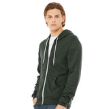 BELLA + CANVAS - Unisex Sponge Fleece Full-Zip Hoodie Sweatshirt - 3739 - Heather Forest