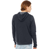 BELLA + CANVAS - Unisex Sponge Fleece Full-Zip Hoodie Sweatshirt - 3739 - Heather Navy