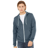 BELLA + CANVAS - Unisex Sponge Fleece Full-Zip Hoodie Sweatshirt - 3739 - Heather Slate
