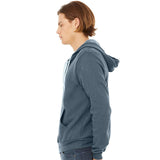 BELLA + CANVAS - Unisex Sponge Fleece Full-Zip Hoodie Sweatshirt - 3739 - Heather Slate