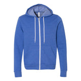 BELLA + CANVAS - Unisex Sponge Fleece Full-Zip Hoodie Sweatshirt - 3739 - Heather True Royal