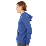 BELLA + CANVAS - Unisex Sponge Fleece Full-Zip Hoodie Sweatshirt - 3739 - Heather True Royal