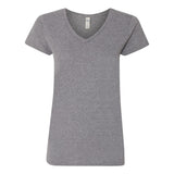 Gildan - Women's Heavy Cotton™ V-Neck T-Shirt - 5V00L - Graphite Heather