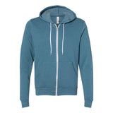 BELLA + CANVAS - Unisex Sponge Fleece Full-Zip Hoodie Sweatshirt - 3739 - Heather Deep Teal