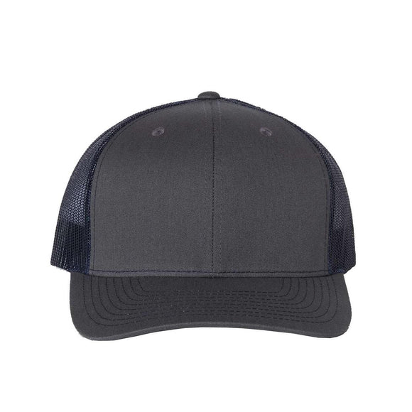 Richardson - Snapback Trucker Cap - 112 - Charcoal/ Navy