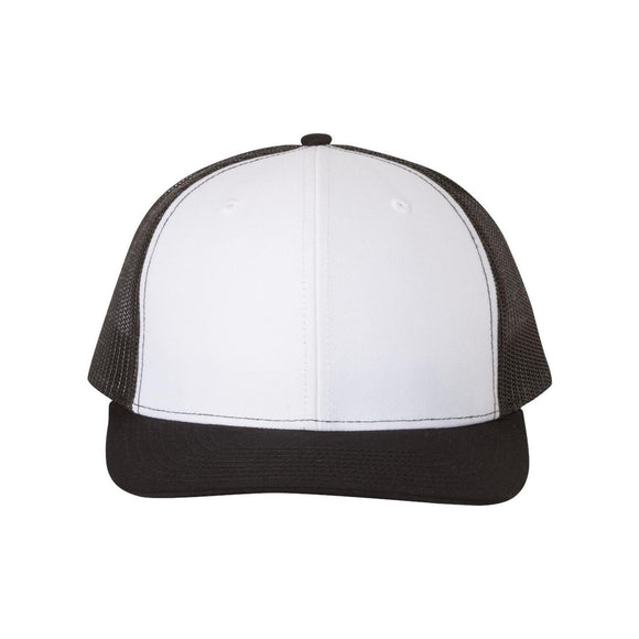 Richardson - Snapback Trucker Cap - 112 - White/ Black