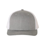 Richardson - Snapback Trucker Cap - 112 - Heather Grey/ White