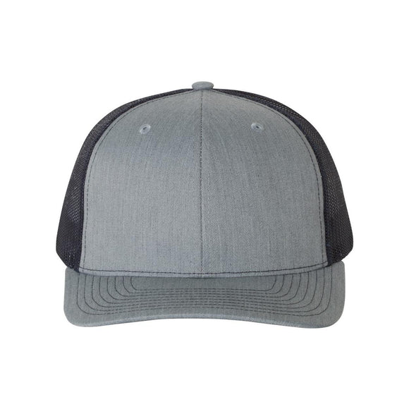 Richardson - Snapback Trucker Cap - 112 - Heather Grey/ Navy