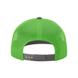 Richardson - Snapback Trucker Cap - 112 - Charcoal/ Neon Green