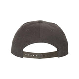 YP Classics - Premium Flat Bill Snapback Cap - 6089M - Dark Heather