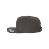 YP Classics - Premium Flat Bill Snapback Cap - 6089M - Dark Heather