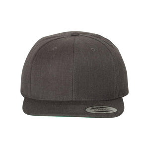 YP Classics - Premium Flat Bill Snapback Cap - 6089M - Dark Heather