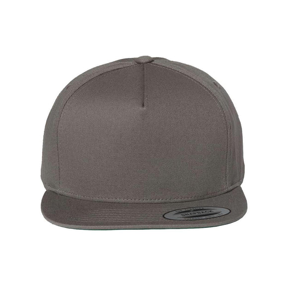 YP Classics - Five-Panel Cotton Twill Snapback Cap - 6007 - Dark Grey