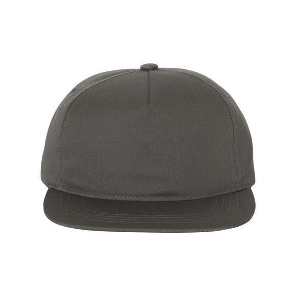 YP Classics - Lightly-Structured Five-Panel Snapback Cap - 6502 - Charcoal