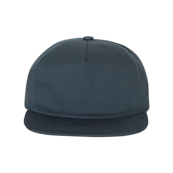 YP Classics - Lightly-Structured Five-Panel Snapback Cap - 6502 - Navy