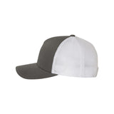 YP Classics - Five-Panel Retro Trucker Cap - 6506 - Charcoal/ White