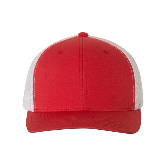 YP Classics - Retro Trucker Cap - 6606 - Red/ White