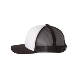 YP Classics - Retro Trucker Cap - 6606 - Black/ White/ Black