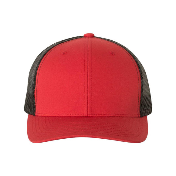 YP Classics - Retro Trucker Cap - 6606 - Red/ Black