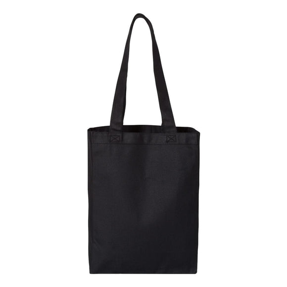 Q-Tees - 12L Gussetted Shopping Bag - Q1000 - Black