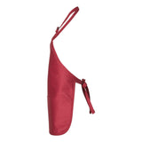 Q-Tees - Full-Length Apron with Pouch Pocket - Q4250 - Red