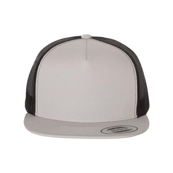 YP Classics - Five-Panel Classic Trucker Cap - 6006 - Silver/ Black