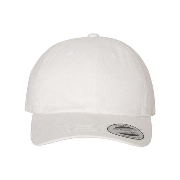 YP Classics - Peached Cotton Twill Dad Hat - 6245PT - White