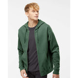 Independent Trading Co. - Midweight Full-Zip Hooded Sweatshirt - SS4500Z - Alpine Green