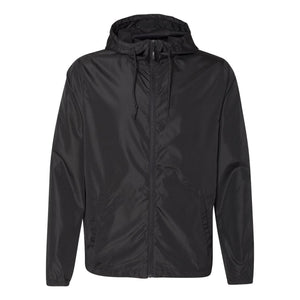 Independent Trading Co. - Lightweight Windbreaker Full-Zip Jacket - EXP54LWZ - Black