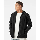 Independent Trading Co. - Lightweight Windbreaker Full-Zip Jacket - EXP54LWZ - Black