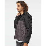 Independent Trading Co. - Lightweight Windbreaker Full-Zip Jacket - EXP54LWZ - Black/ Graphite