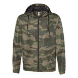 Independent Trading Co. - Lightweight Windbreaker Full-Zip Jacket - EXP54LWZ - Forest Camo