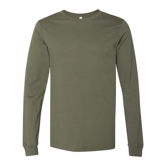 BELLA + CANVAS - Unisex Jersey Long Sleeve Tee - 3501 - Military Green