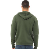 BELLA + CANVAS - Unisex Sponge Fleece Full-Zip Hoodie Sweatshirt - 3739 - Military Green