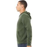 BELLA + CANVAS - Unisex Sponge Fleece Full-Zip Hoodie Sweatshirt - 3739 - Military Green