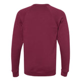 BELLA + CANVAS - Unisex Sponge Fleece Raglan Crewneck Sweatshirt - 3901 - Maroon