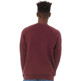 BELLA + CANVAS - Unisex Sponge Fleece Raglan Crewneck Sweatshirt - 3901 - Maroon