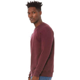 BELLA + CANVAS - Unisex Sponge Fleece Raglan Crewneck Sweatshirt - 3901 - Maroon