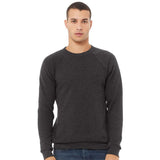 BELLA + CANVAS - Sponge Fleece Raglan Crewneck Sweatshirt - 3901 - Dark Grey Heather