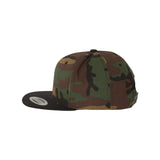 YP Classics - Premium Flat Bill Snapback Cap - 6089M - Camo/ Black