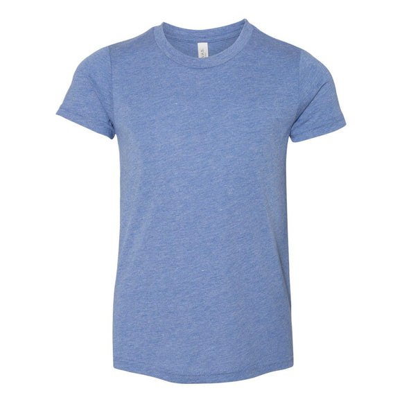 BELLA + CANVAS - Youth Triblend Tee - 3413Y - Blue Triblend