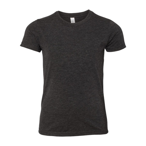 BELLA + CANVAS - Youth Triblend Tee - 3413Y - Charcoal Black Triblend