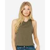 BELLA + CANVAS - Women's Racerback Crop Tank - 6682 - Heather Olive