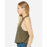 BELLA + CANVAS - Women's Racerback Crop Tank - 6682 - Heather Olive