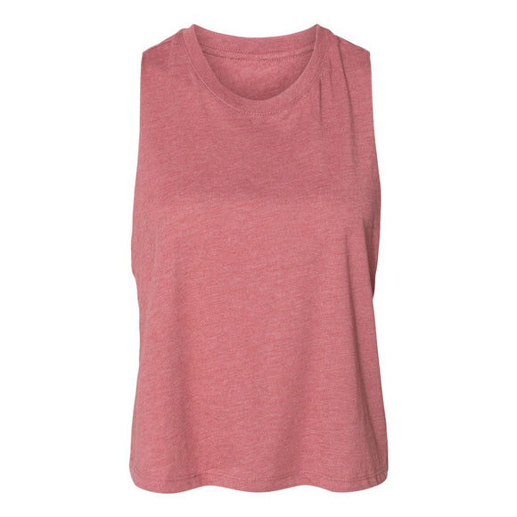 BELLA + CANVAS - Women's Racerback Crop Tank - 6682 - Heather Mauve